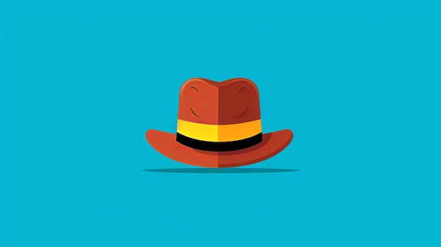 Single hat cartoon flatflat illustration Minima listsingle Generative ai