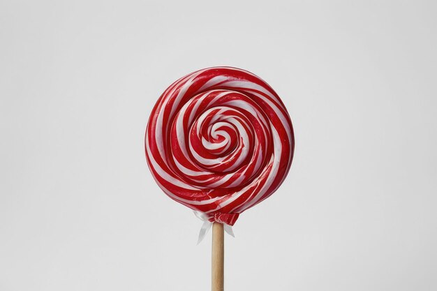 Photo a single lollipop isolated on white background