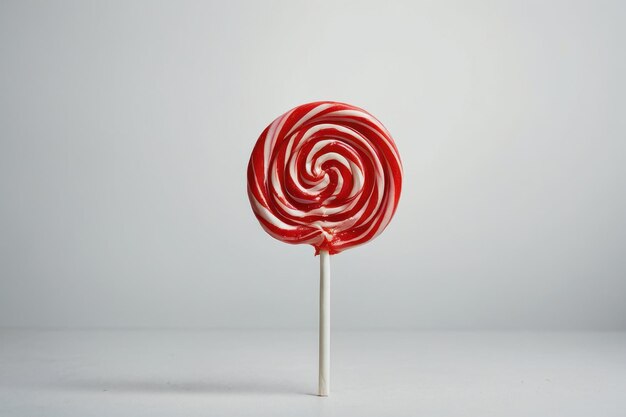 A single lollipop isolated on white background