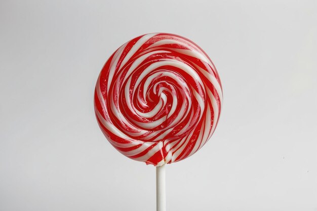 A single lollipop isolated on white background