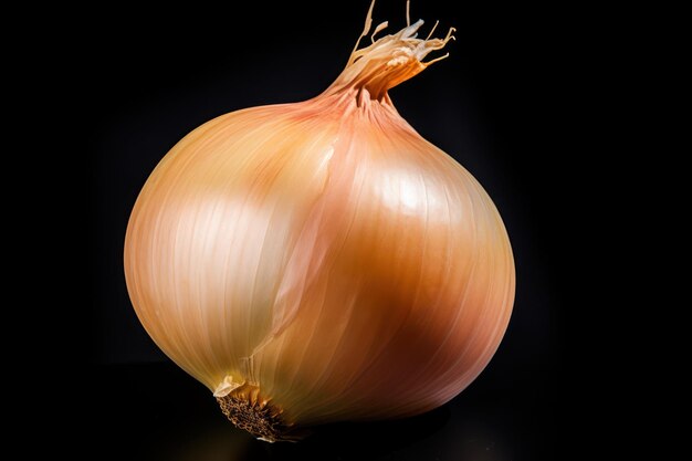 A single onion isolated on white background