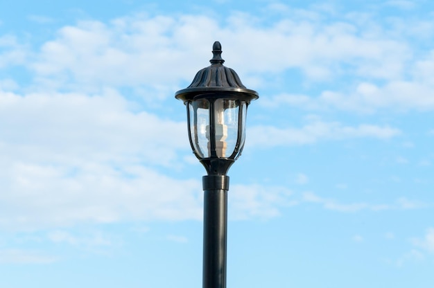 Single street lamp lantern