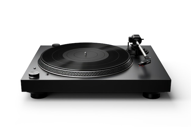 a single Turntable isolated on white background