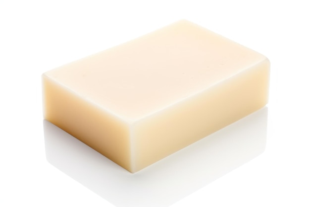 a single unscented soap isolated on white background