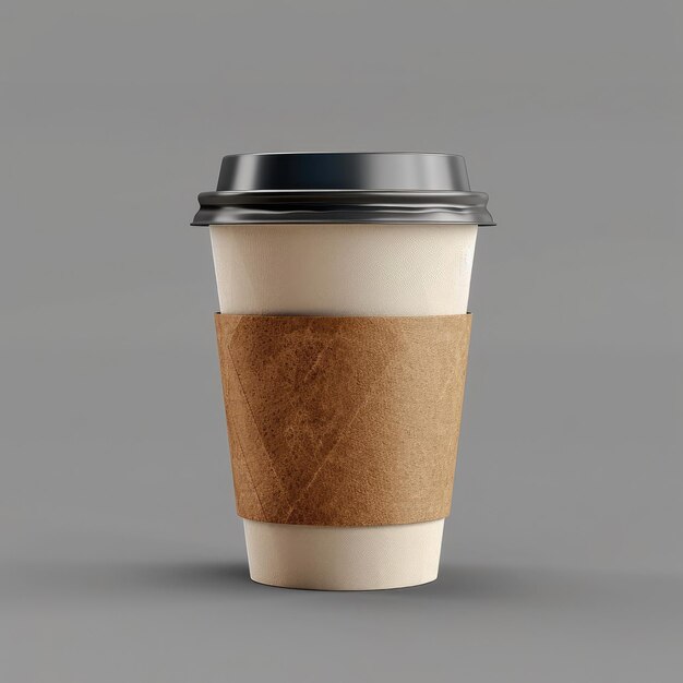 Photo a single use to go coffee cup transparent background