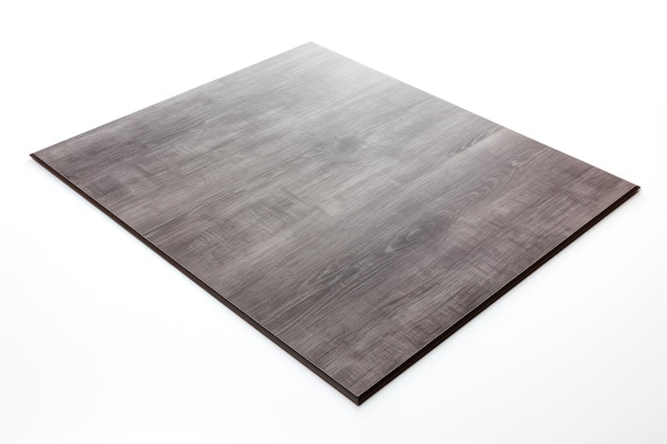 Photo a single vinyl flooring isolated on white background