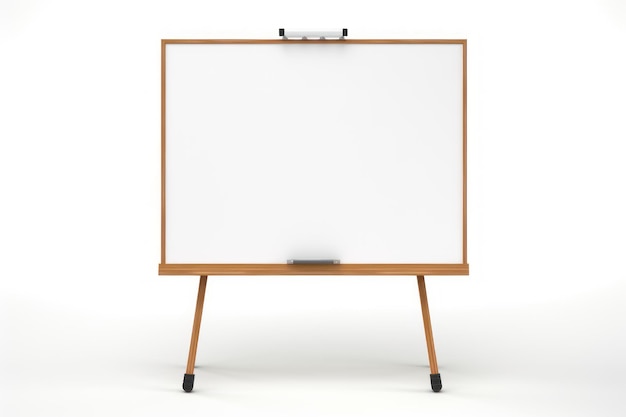 a single Whiteboard isolated on white background