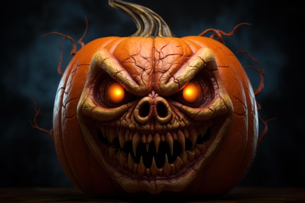 Sinister Scary pumpkin Generate Ai