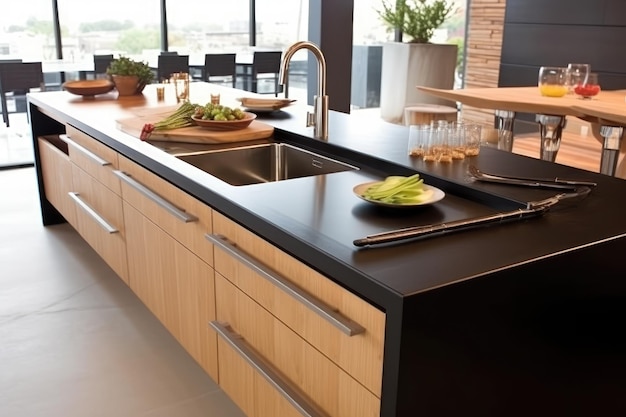 sink kitchen with minimalis modern design
