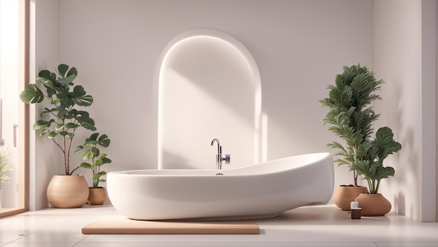 Photo a sink with plants on it and a potted plant on the counter