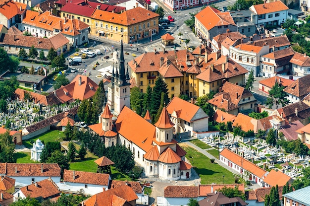 Sint-Niklaaskerk in het oude centrum van Brasov in Transsylvanië, Roemenië