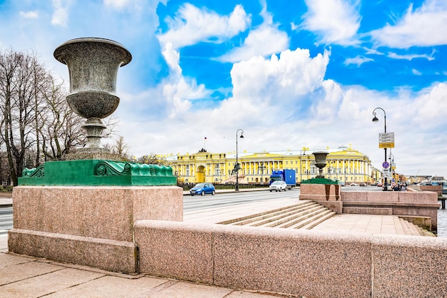 Sint-Petersburg Rusland 05 november 2019 Senaatsgebouw in Sint-Petersburg Rusland