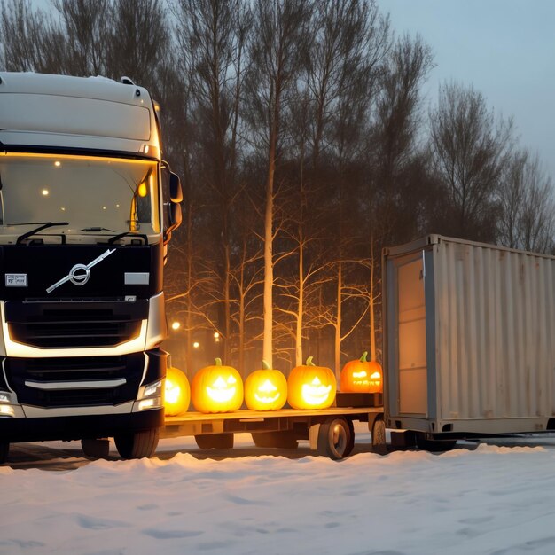Foto sint-petersburg rusland 10 januari 2021 drie vrachtwagens geparkeerd op een rij in de winter
