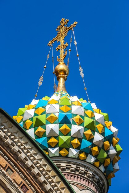 Sint-Petersburg Rusland De kerk van de Verlosser op het Bloed in zonnige zomerdag