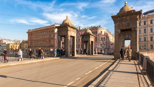 Sint-Petersburg Rusland Lomonosov-brug