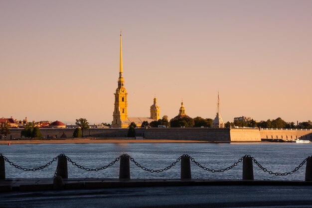 Sint-Petersburg Rusland Uitzicht op de stad met beroemde bezienswaardigheden