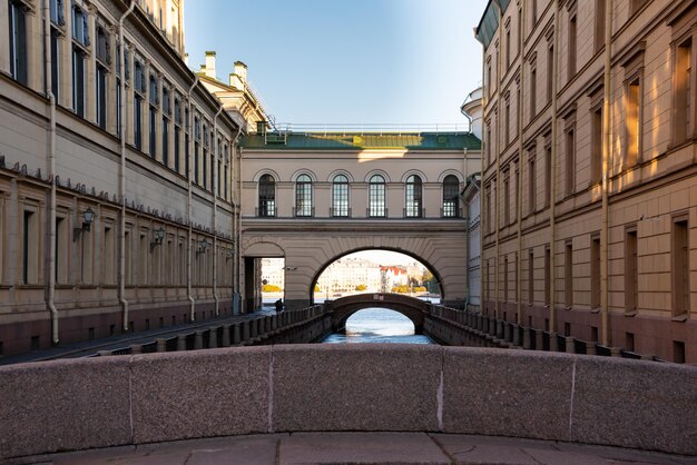 Sint-Petersburg Rusland Uitzicht op de stad met beroemde bezienswaardigheden