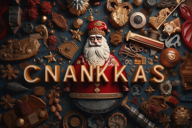 Sinterklaas-geïnspireerde typografie en lettering voor f 00532 00