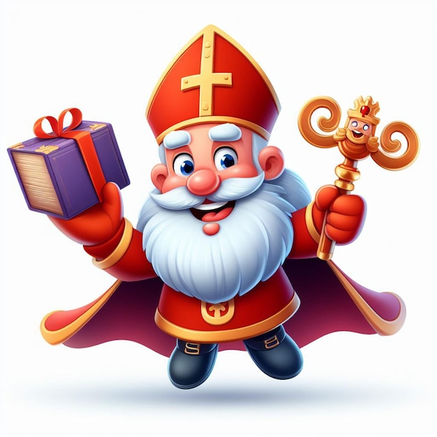 Sinterklaas gratis foto'sAfbeelding met witte achtergrond