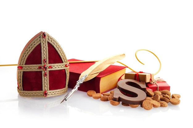 Sinterklaas stnicholas dag in december kinderen vakantie in nederland ang belgië chocolade pittig g