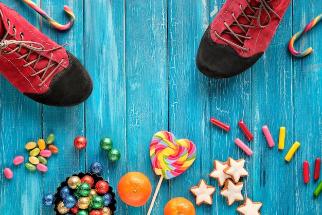 Sinterklaasdag of Nikolaus Tag in de Duitse taal Traditionele vakantie in Duitsland Europa