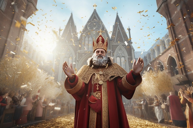 Sinterklaasthema trouw- en evenementenvisuals voor bijv. 00628 02