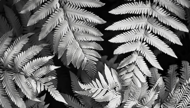Фото Извилистые линии, имитирующие тонкие узоры листьев папоротника