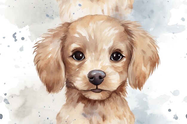 Photo sip and smile a symphony of cute dog patterns splash of cuteness a doglovers watercolor dream