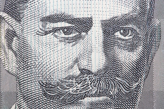 Sir John Monash a closeup portrait from Australian money