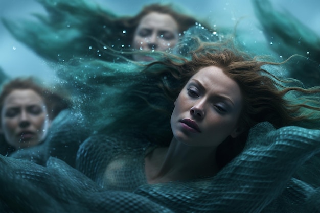 Premium Photo | Sirens of the Sea