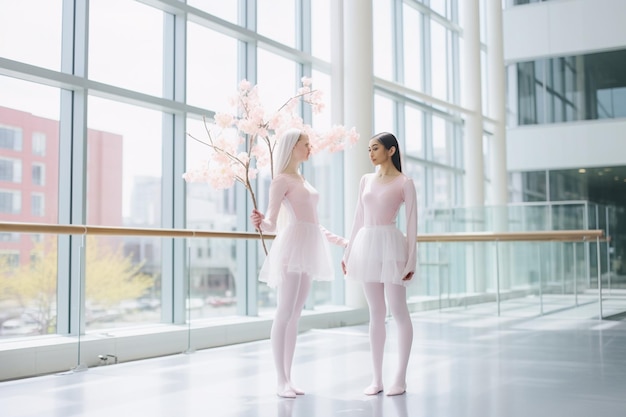 Photo sisters in bloom womens day ballet