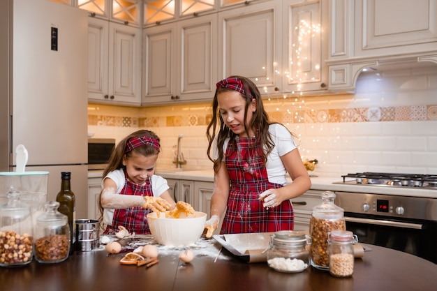 sisters at home cooking together