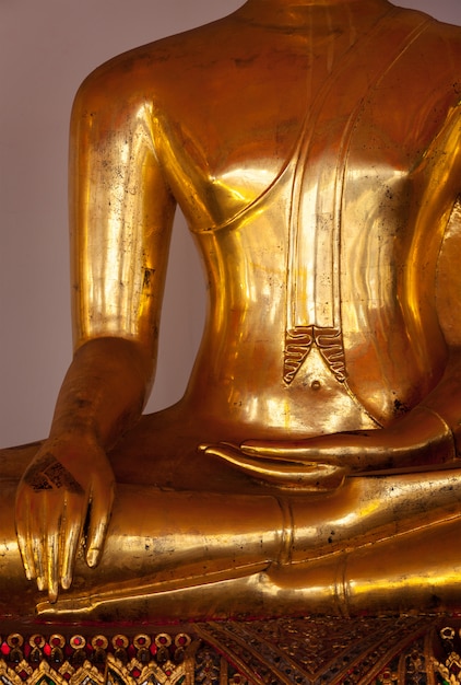 Sitting Buddha statue  details, Thailand