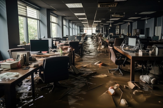 situation flooding in office Starting Scenarios professional advertising photography