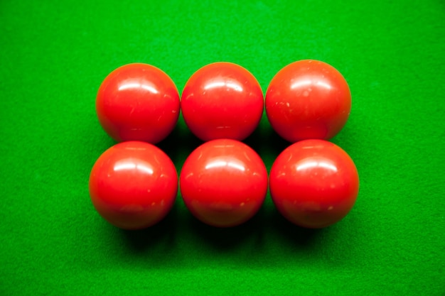 Photo six red balls and snook