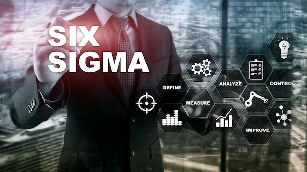 6 시그마 제조 품질 관리 및 산업 프로세스 개선 개념 비즈니스 인터넷 및 기술
