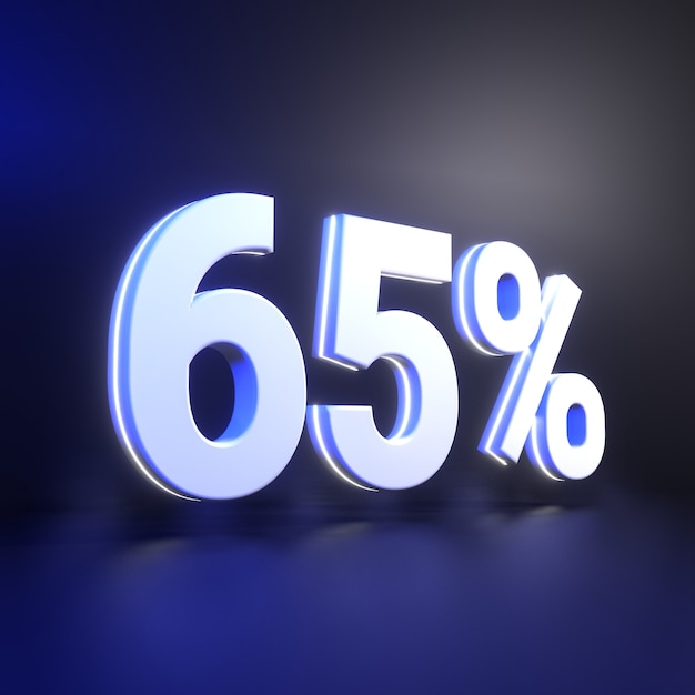 65 % 숫자 렌더링