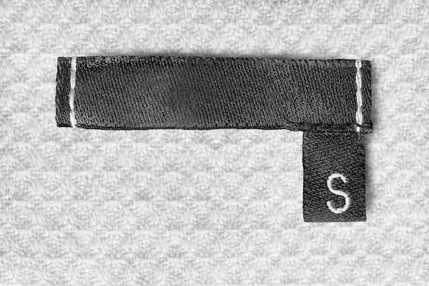 Size S clothes label