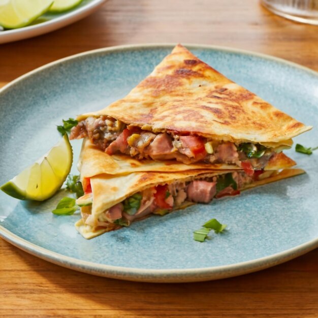 Sizzling Bluefin Tuna Quesadilla recept met Monterey Jack kaas