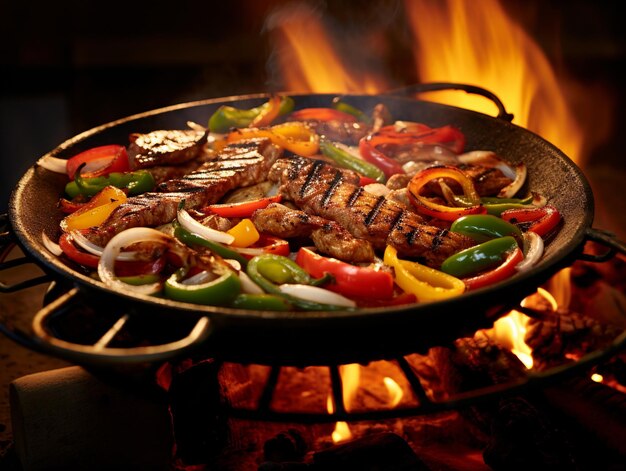 Sizzling Fajita Feast Een dans van smaken en geuren