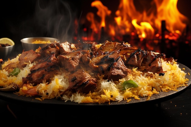 Sizzling Hot Beef Biryani