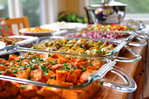 Sizzling Hot Chicken Tikka Masala Dinner Spread (gekookte kippen tikka masala)