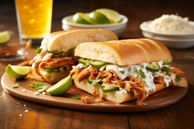 Sizzling Sensation Chipotle Pulled Chicken Torta