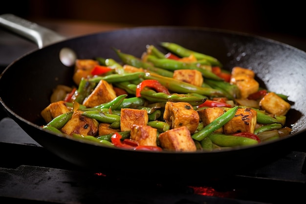Premium Photo | Sizzling Tofu Stir Fry