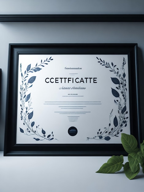 Sjabloon voor creatieve certificaat van waardering Award