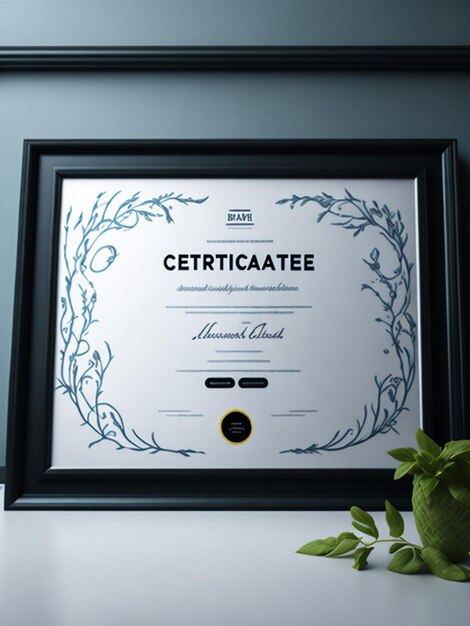 Foto sjabloon voor creatieve certificaat van waardering award