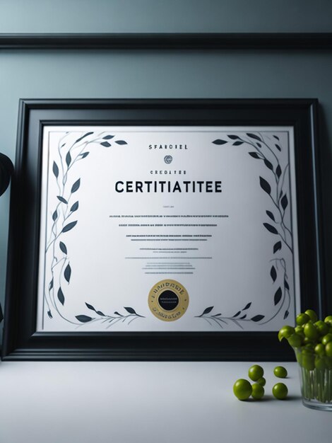 Sjabloon voor creatieve certificaat van waardering Award