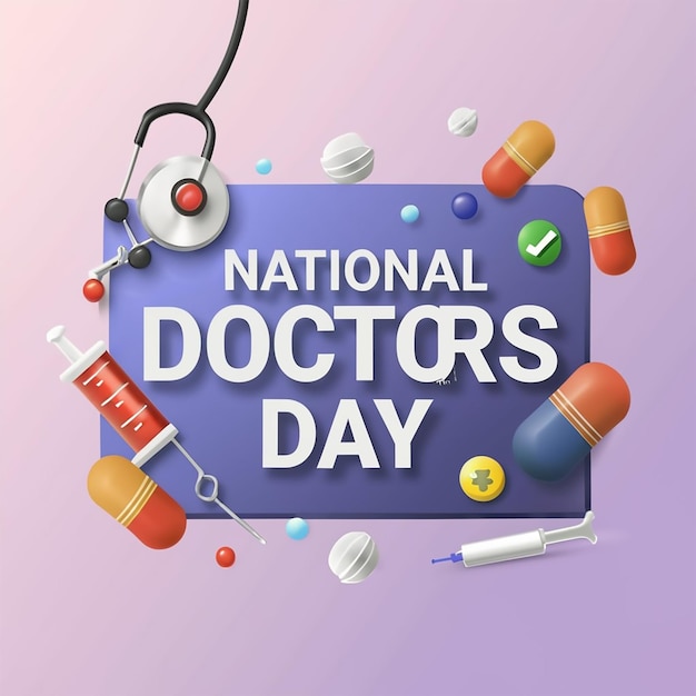 sjabloon voor de nationale dag van de artsen
