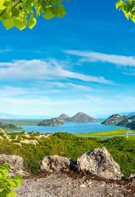 Skadar lake in the evening