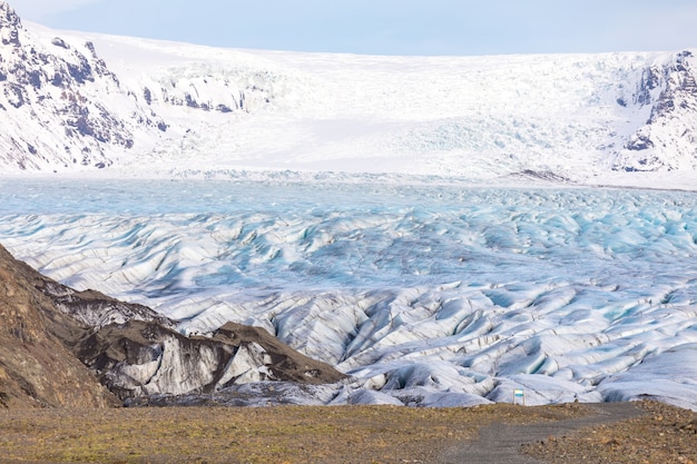 Photo skaftafell glacier